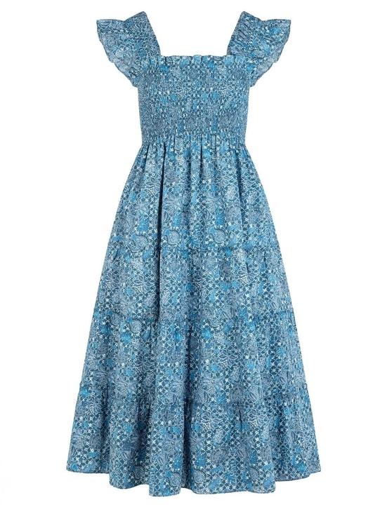 Hill House Dresses & Skirts - Hill House Nap Dress, Navy Calico Trellis, XL